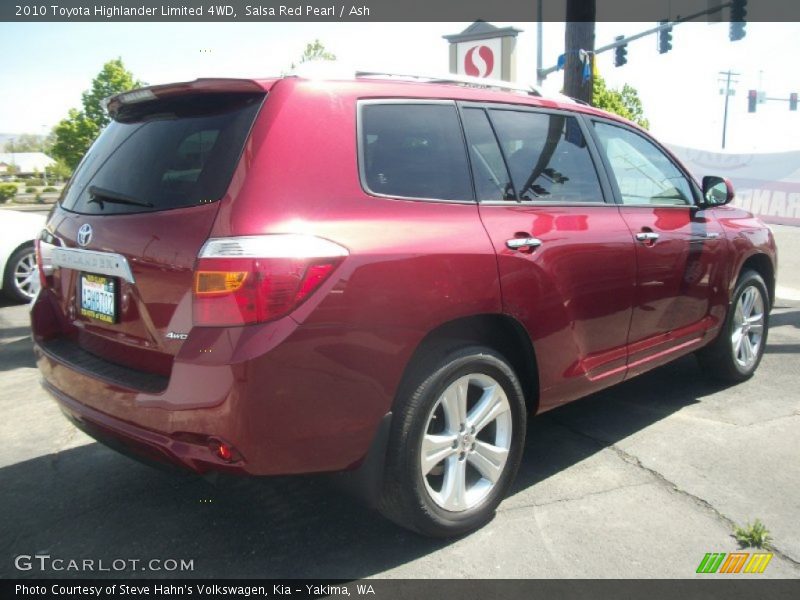 Salsa Red Pearl / Ash 2010 Toyota Highlander Limited 4WD