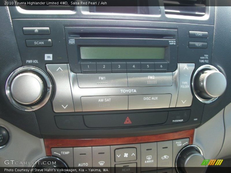 Salsa Red Pearl / Ash 2010 Toyota Highlander Limited 4WD