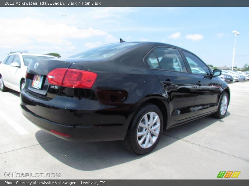 Black / Titan Black 2012 Volkswagen Jetta SE Sedan
