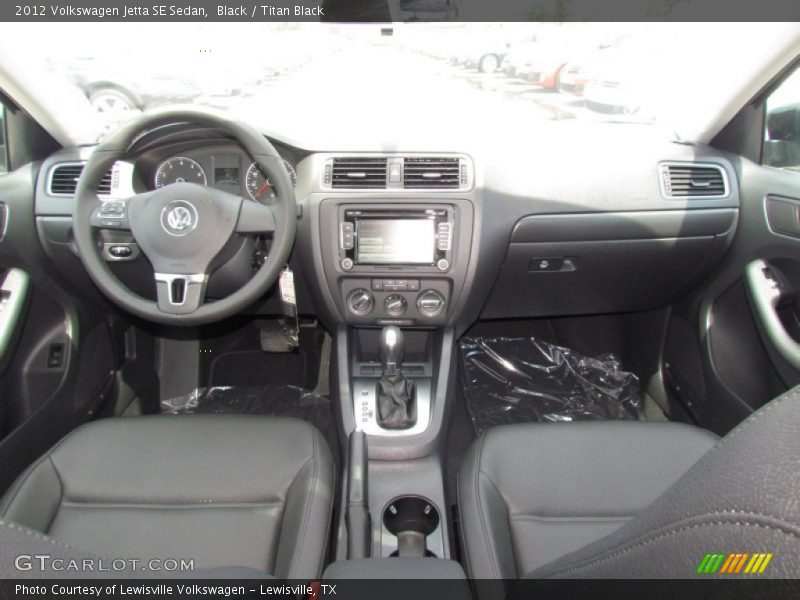Black / Titan Black 2012 Volkswagen Jetta SE Sedan