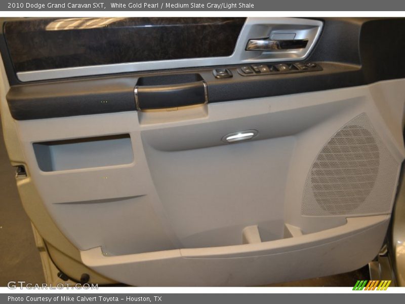 White Gold Pearl / Medium Slate Gray/Light Shale 2010 Dodge Grand Caravan SXT