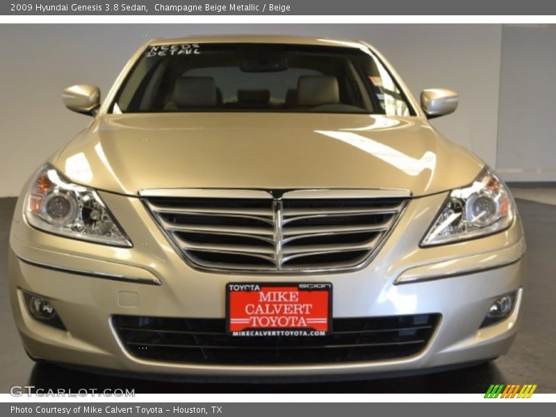 Champagne Beige Metallic / Beige 2009 Hyundai Genesis 3.8 Sedan