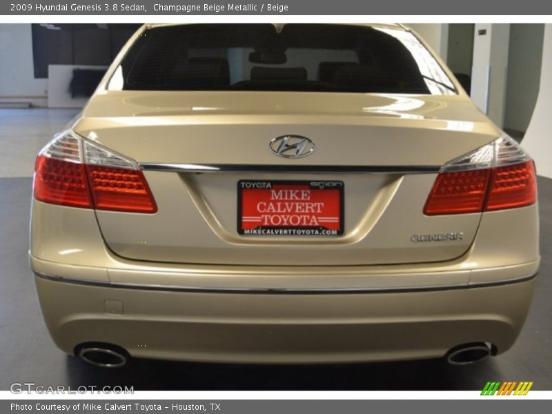 Champagne Beige Metallic / Beige 2009 Hyundai Genesis 3.8 Sedan