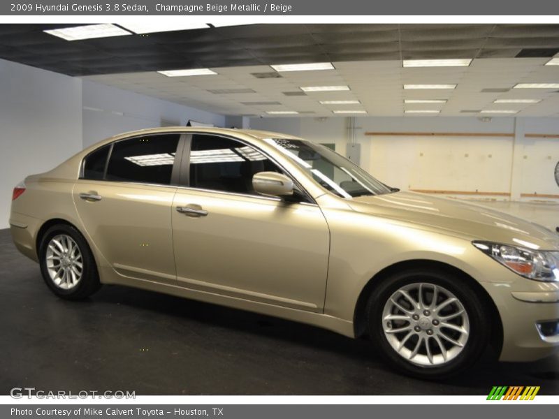 Champagne Beige Metallic / Beige 2009 Hyundai Genesis 3.8 Sedan