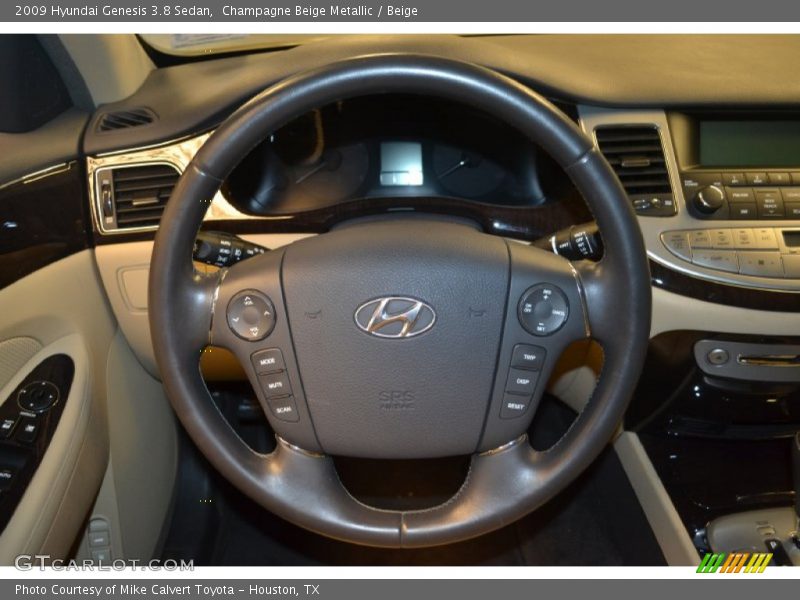 Champagne Beige Metallic / Beige 2009 Hyundai Genesis 3.8 Sedan