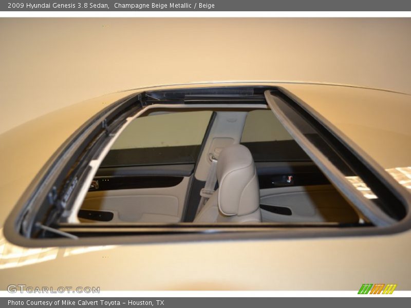Champagne Beige Metallic / Beige 2009 Hyundai Genesis 3.8 Sedan