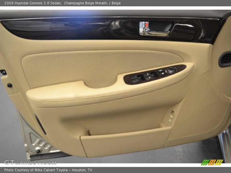 Champagne Beige Metallic / Beige 2009 Hyundai Genesis 3.8 Sedan