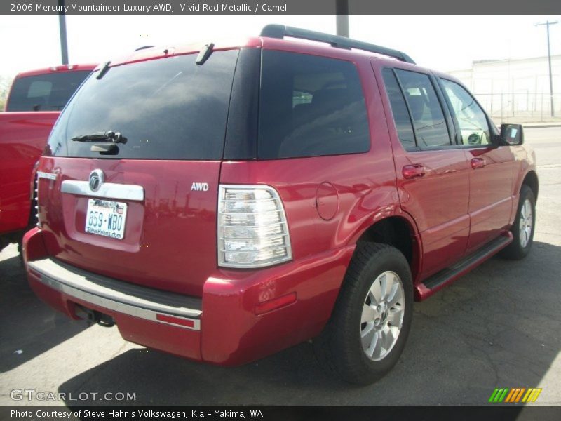 Vivid Red Metallic / Camel 2006 Mercury Mountaineer Luxury AWD