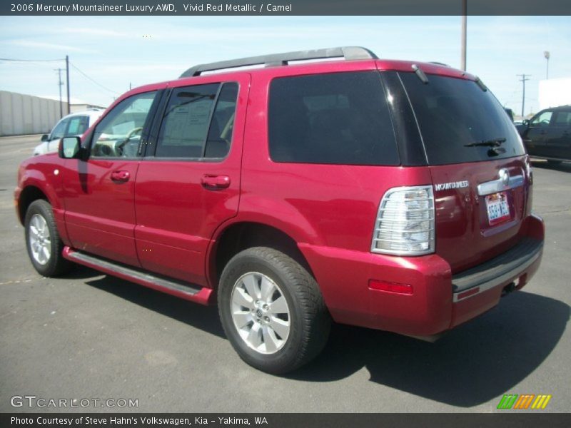 Vivid Red Metallic / Camel 2006 Mercury Mountaineer Luxury AWD