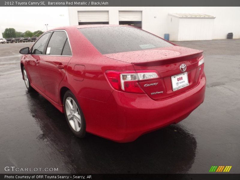 Barcelona Red Metallic / Black/Ash 2012 Toyota Camry SE