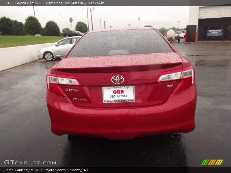 Barcelona Red Metallic / Black/Ash 2012 Toyota Camry SE