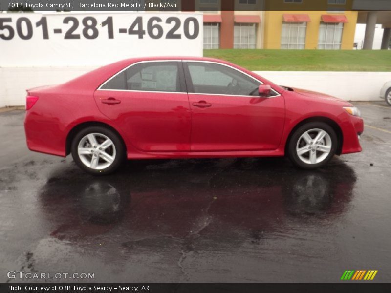 Barcelona Red Metallic / Black/Ash 2012 Toyota Camry SE