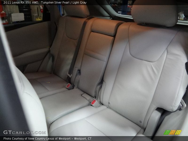 Tungsten Silver Pearl / Light Gray 2011 Lexus RX 350 AWD