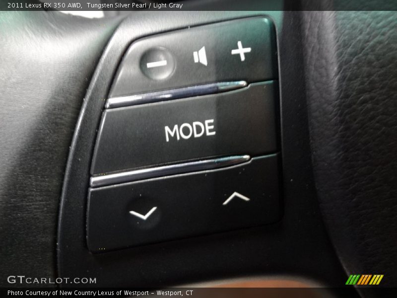 Tungsten Silver Pearl / Light Gray 2011 Lexus RX 350 AWD