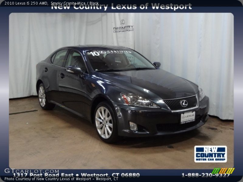 Smoky Granite Mica / Black 2010 Lexus IS 250 AWD