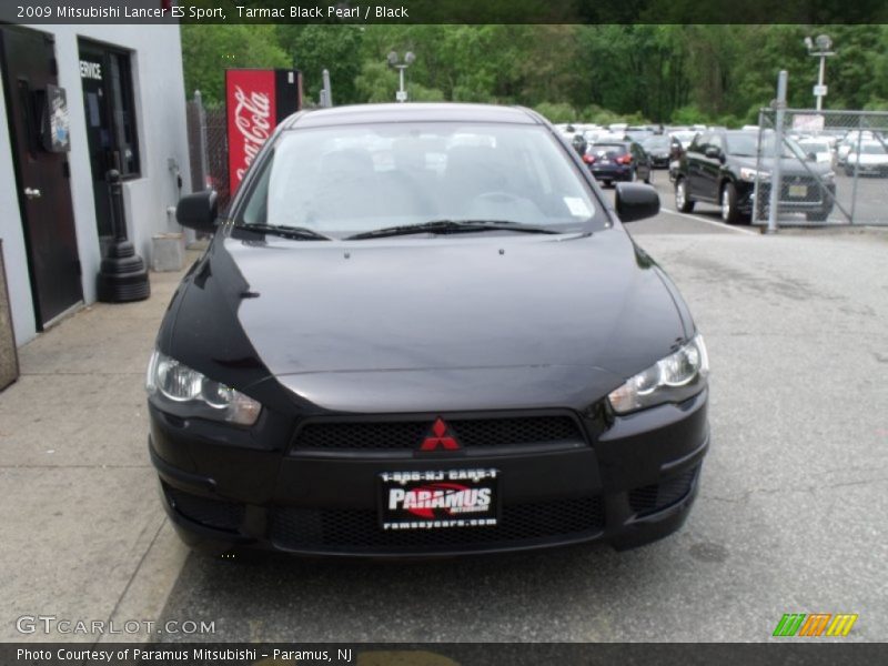 Tarmac Black Pearl / Black 2009 Mitsubishi Lancer ES Sport