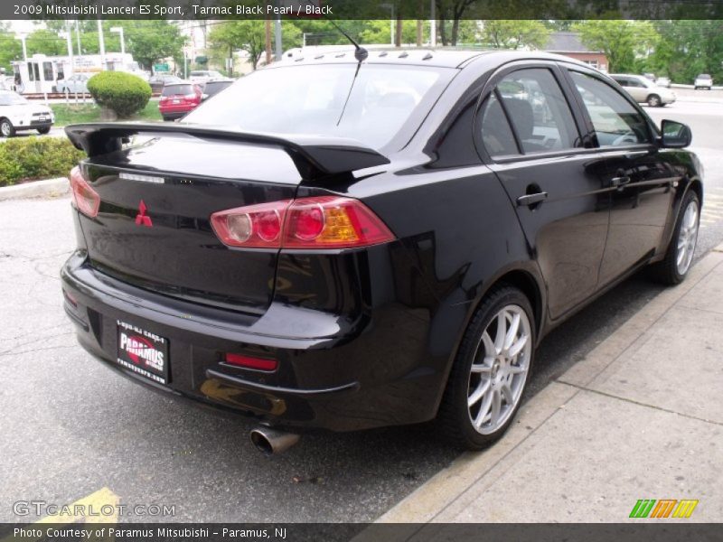 Tarmac Black Pearl / Black 2009 Mitsubishi Lancer ES Sport