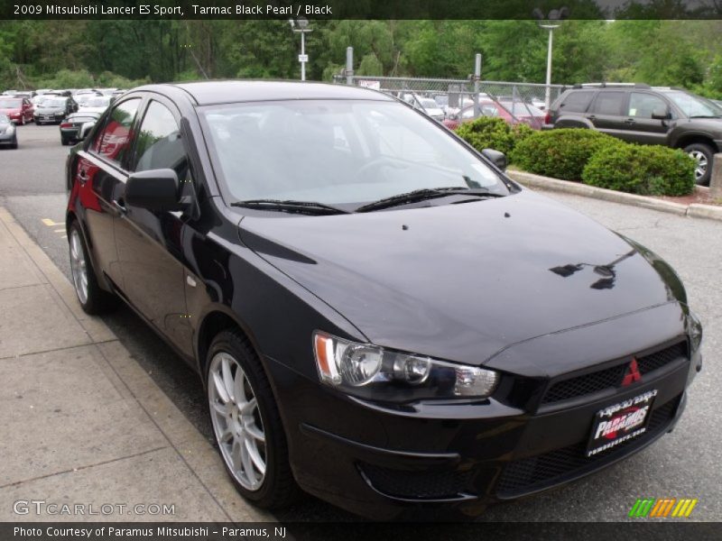Tarmac Black Pearl / Black 2009 Mitsubishi Lancer ES Sport