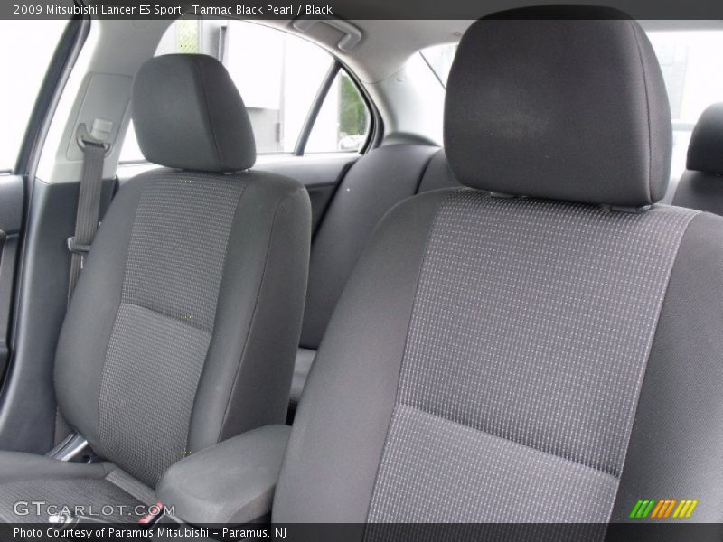 Tarmac Black Pearl / Black 2009 Mitsubishi Lancer ES Sport