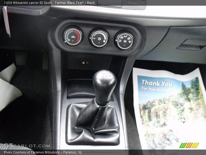 Tarmac Black Pearl / Black 2009 Mitsubishi Lancer ES Sport