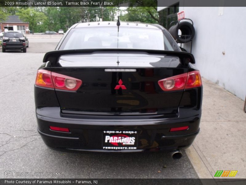 Tarmac Black Pearl / Black 2009 Mitsubishi Lancer ES Sport
