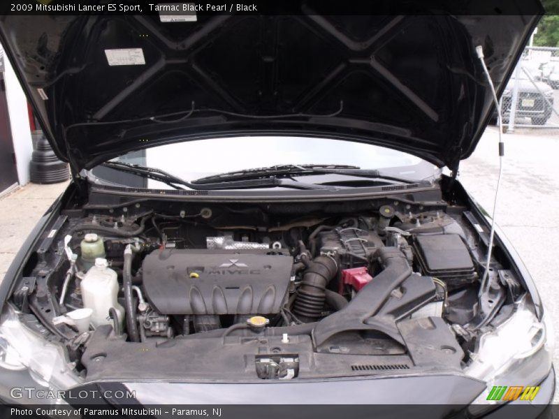 Tarmac Black Pearl / Black 2009 Mitsubishi Lancer ES Sport