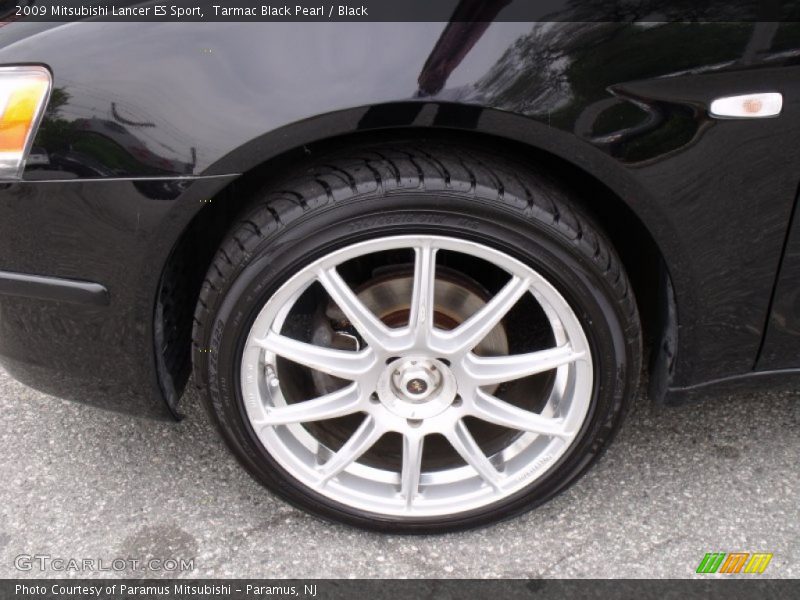 Tarmac Black Pearl / Black 2009 Mitsubishi Lancer ES Sport