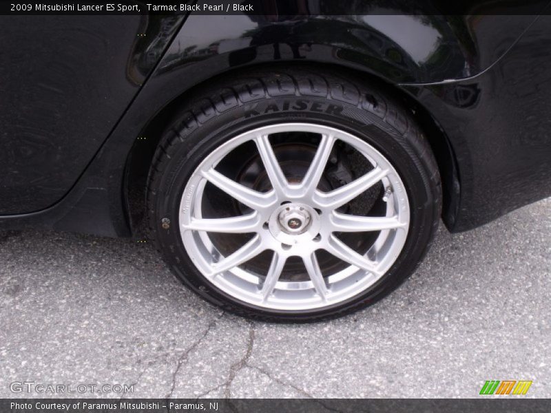 Tarmac Black Pearl / Black 2009 Mitsubishi Lancer ES Sport