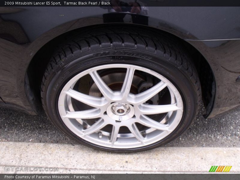 Tarmac Black Pearl / Black 2009 Mitsubishi Lancer ES Sport