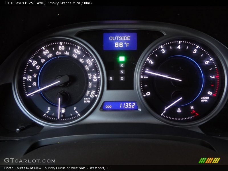 Smoky Granite Mica / Black 2010 Lexus IS 250 AWD