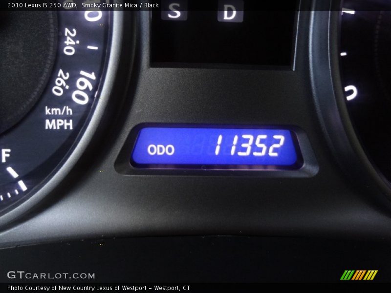 Smoky Granite Mica / Black 2010 Lexus IS 250 AWD