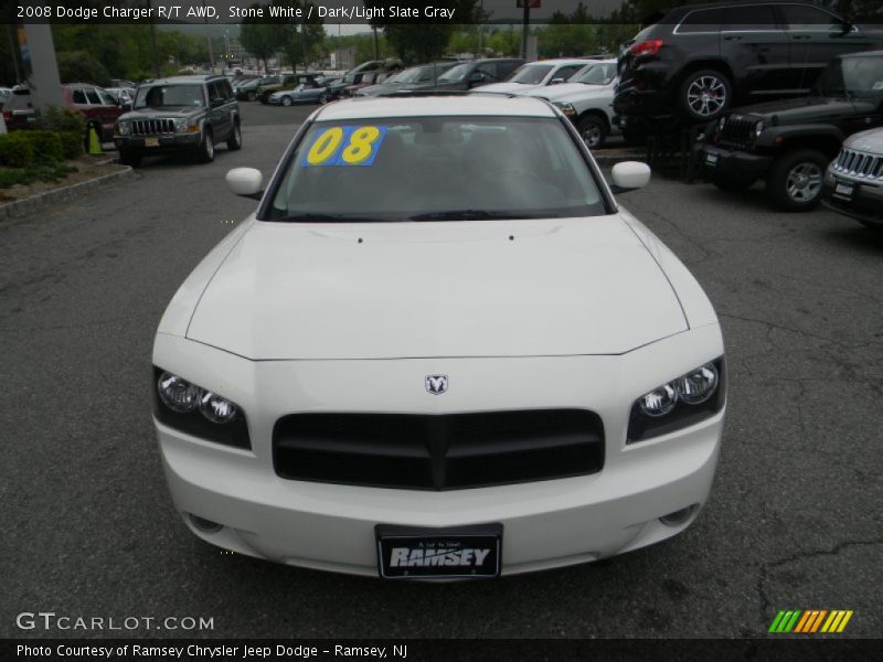Stone White / Dark/Light Slate Gray 2008 Dodge Charger R/T AWD