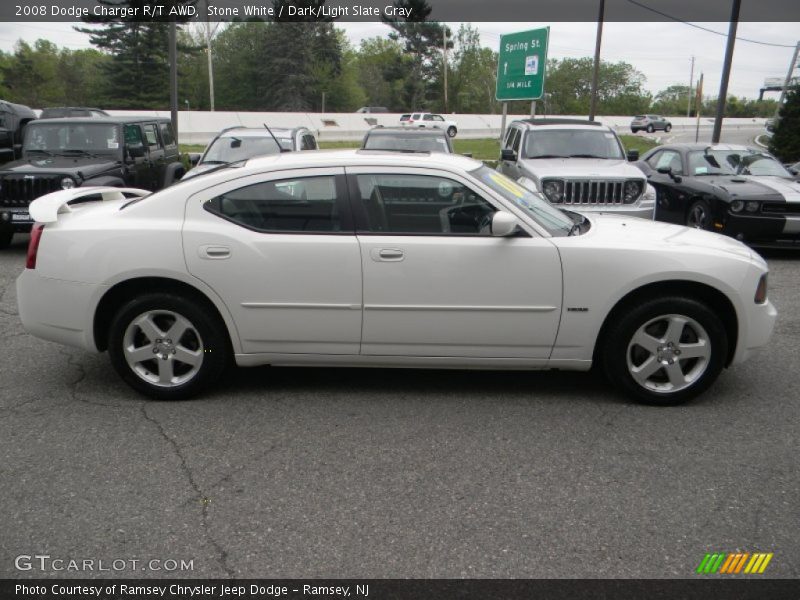 Stone White / Dark/Light Slate Gray 2008 Dodge Charger R/T AWD