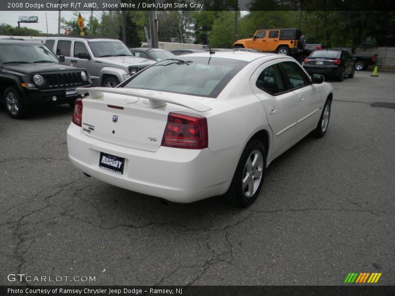 Stone White / Dark/Light Slate Gray 2008 Dodge Charger R/T AWD