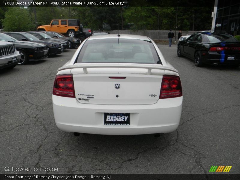 Stone White / Dark/Light Slate Gray 2008 Dodge Charger R/T AWD