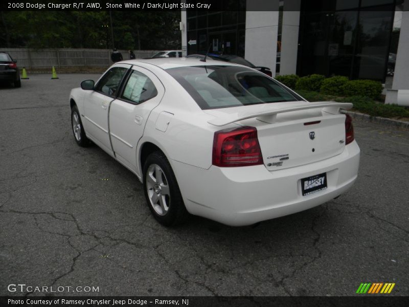 Stone White / Dark/Light Slate Gray 2008 Dodge Charger R/T AWD