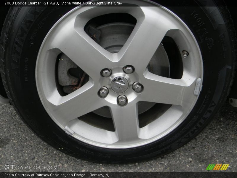 Stone White / Dark/Light Slate Gray 2008 Dodge Charger R/T AWD