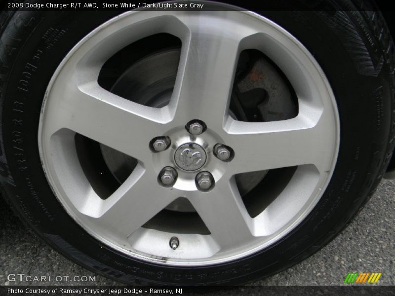 Stone White / Dark/Light Slate Gray 2008 Dodge Charger R/T AWD