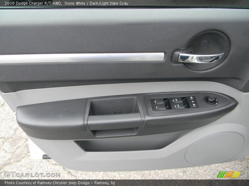 Stone White / Dark/Light Slate Gray 2008 Dodge Charger R/T AWD
