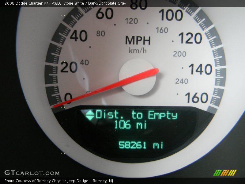 Stone White / Dark/Light Slate Gray 2008 Dodge Charger R/T AWD