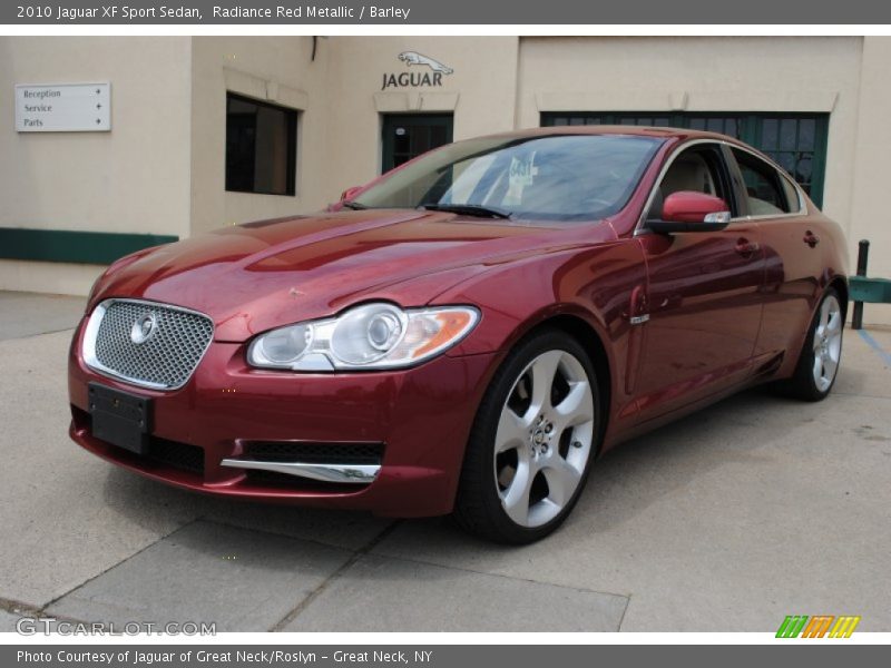 Radiance Red Metallic / Barley 2010 Jaguar XF Sport Sedan