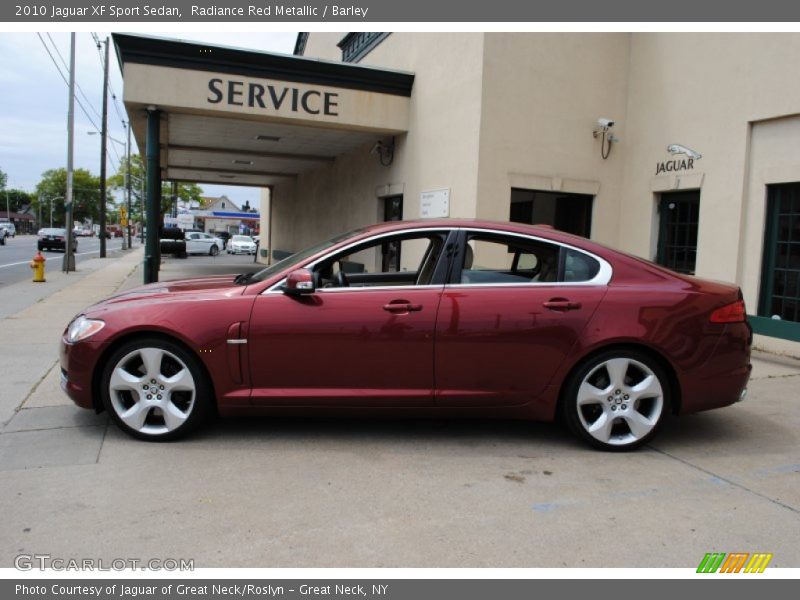 Radiance Red Metallic / Barley 2010 Jaguar XF Sport Sedan