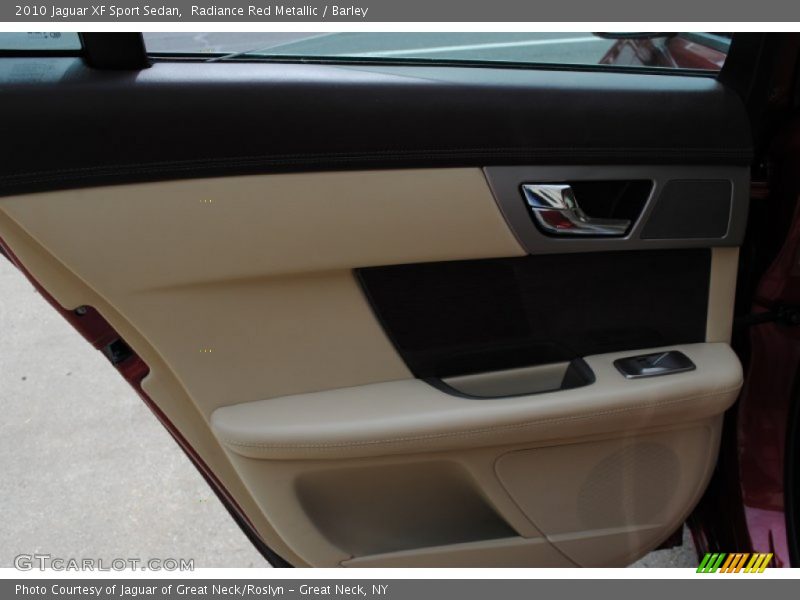 Radiance Red Metallic / Barley 2010 Jaguar XF Sport Sedan