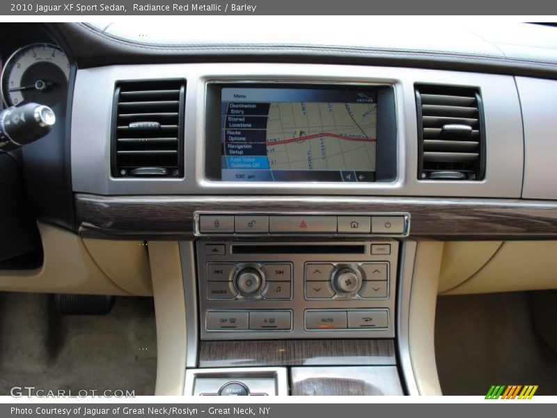 Radiance Red Metallic / Barley 2010 Jaguar XF Sport Sedan