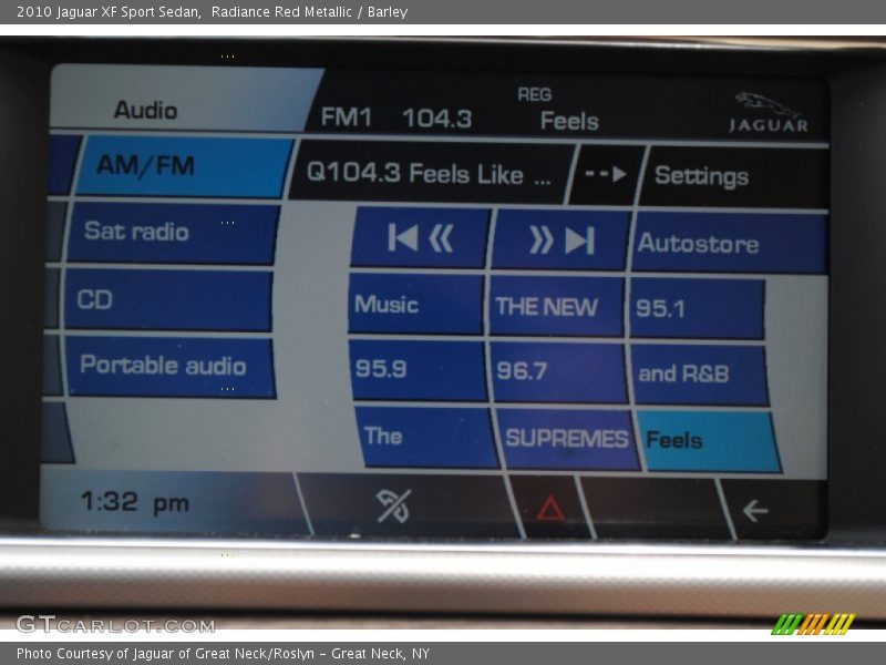 Radiance Red Metallic / Barley 2010 Jaguar XF Sport Sedan