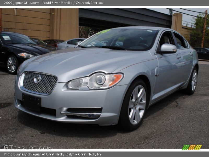Liquid Silver Metallic / Charcoal/Charcoal 2009 Jaguar XF Luxury