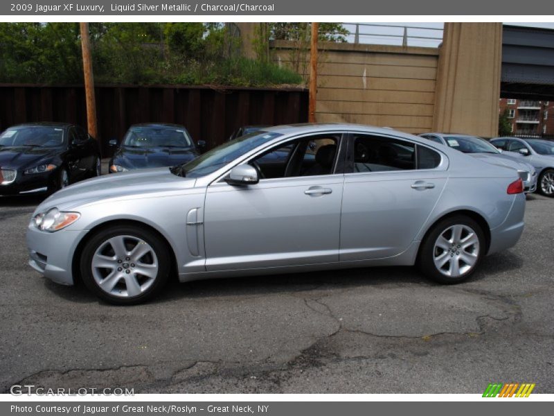 Liquid Silver Metallic / Charcoal/Charcoal 2009 Jaguar XF Luxury