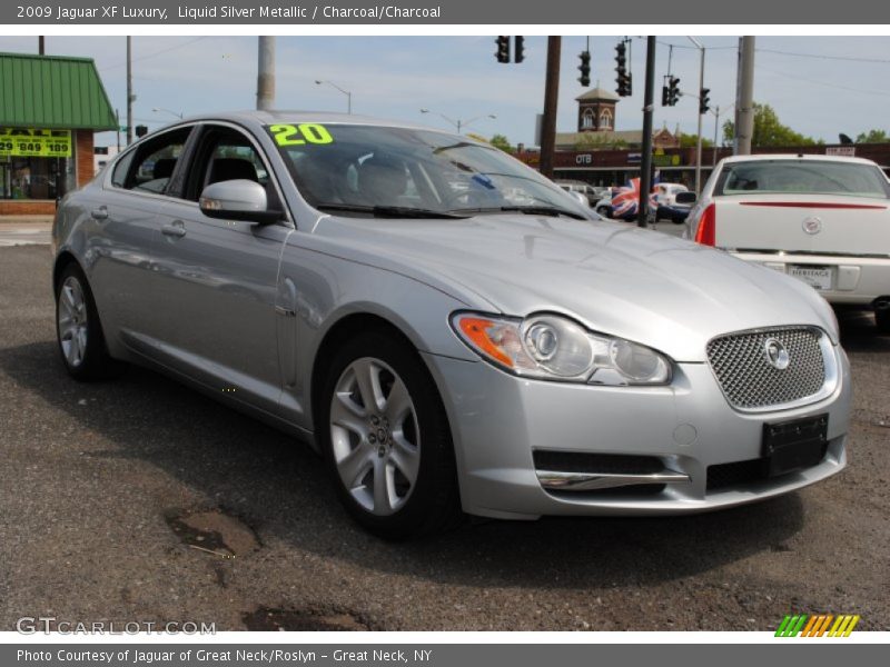 Liquid Silver Metallic / Charcoal/Charcoal 2009 Jaguar XF Luxury