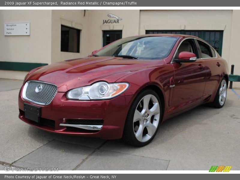 Radiance Red Metallic / Champagne/Truffle 2009 Jaguar XF Supercharged