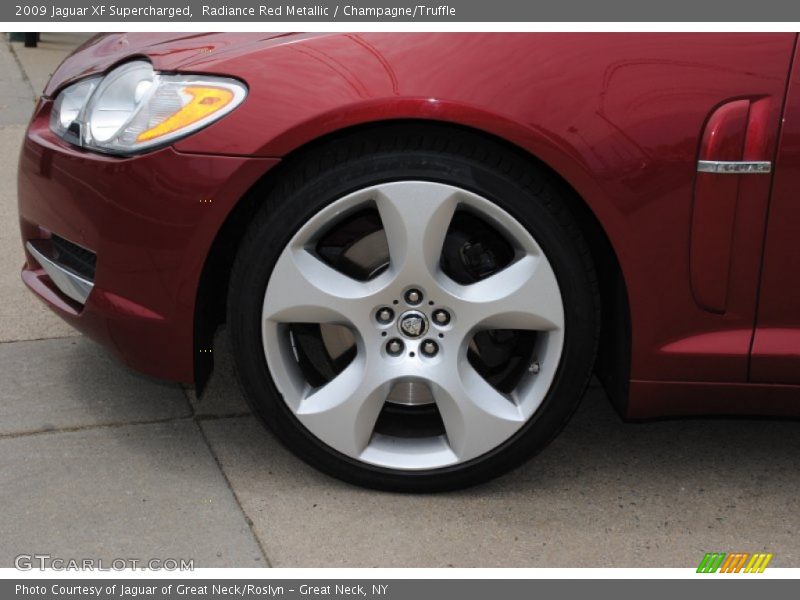 Radiance Red Metallic / Champagne/Truffle 2009 Jaguar XF Supercharged